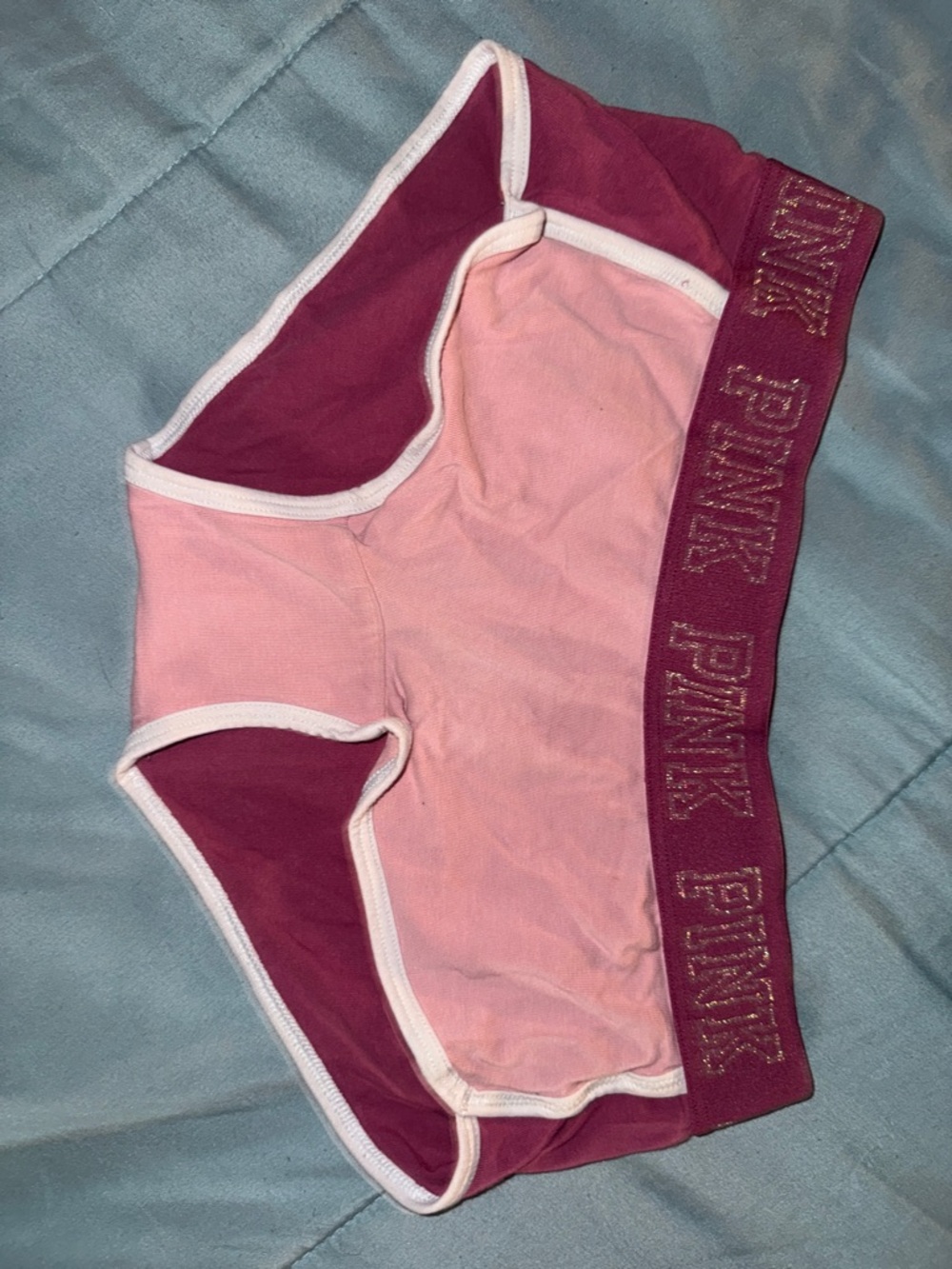 PINK Victoria's Secret Two-Tone Light Pink and Dark Pink Girls' Shorts